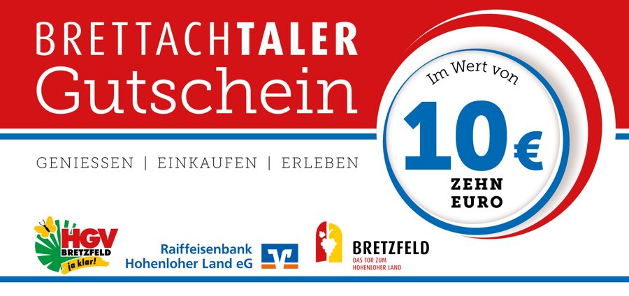 Brettachtaler-Gutschein im Wert von 10 Euro